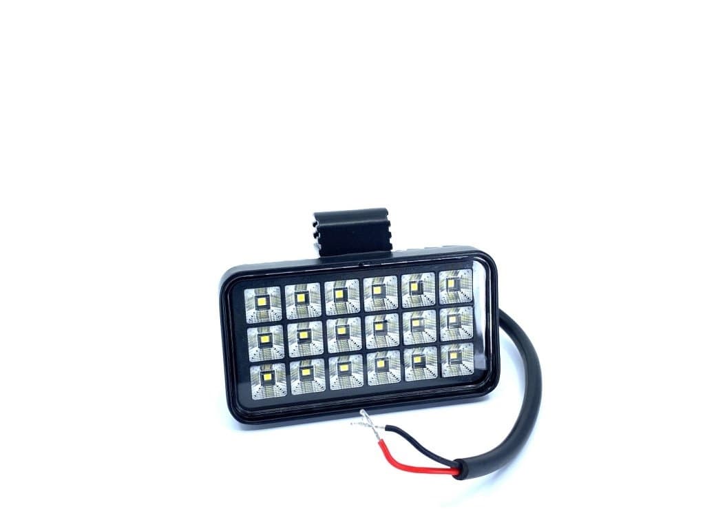 LED světlo (s vypínačem) na pracovní stroje 10-30V, 18 LED, 27W, ECE R10 - náhled 2
