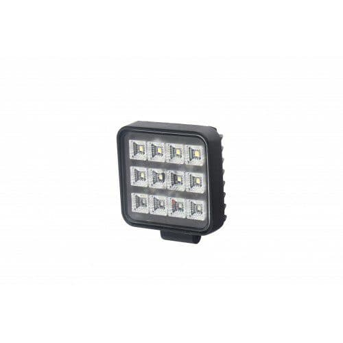 LED světlo (s vypínačem) na pracovní stroje 10-30V, 12x1W, ECE R10 - náhled 2