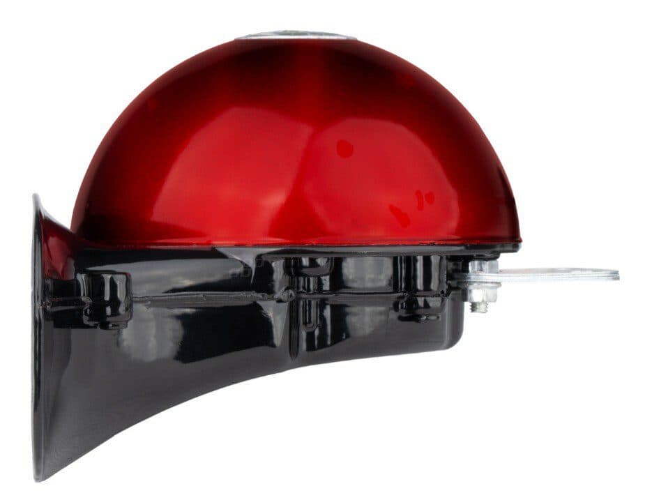 Zvuková signalizace klaksonu sada 2 ks červená 125 mm 12V - náhled 3