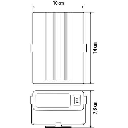Ventilátor s topením a rozmrazováním skel 24V 150W LAMPA - náhled 5