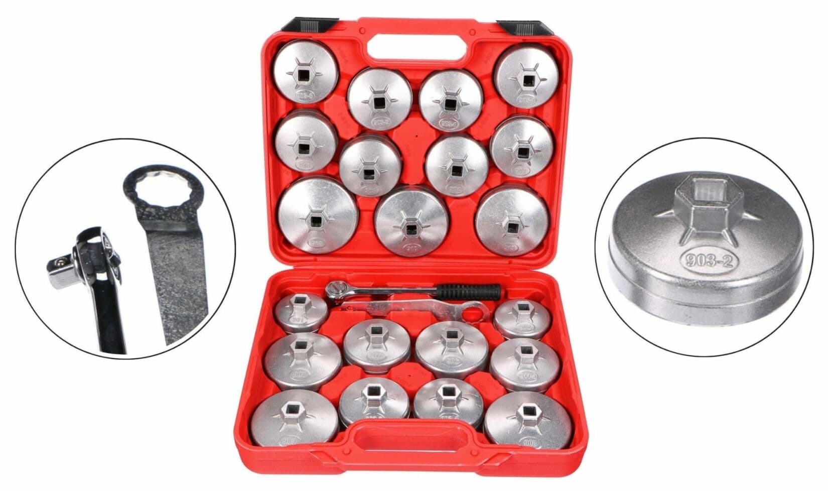 Násadkové klíče na olejové filtry MECHANIC OIL WRENCH 23, 1/2" SIXTOL - náhled 2