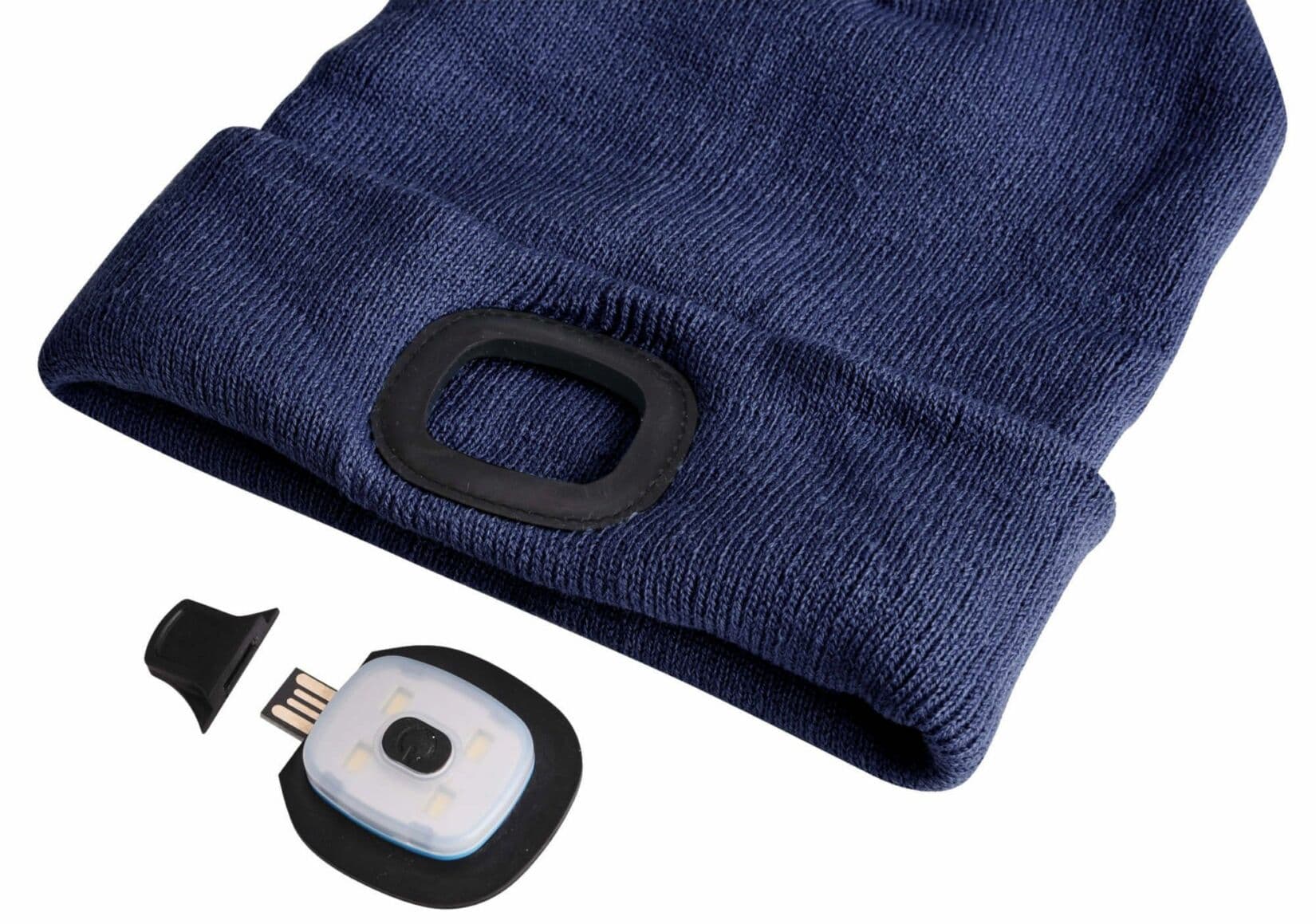 Čepice s čelovkou 180lm, nabíjecí, USB, univerzální velikost, bavlna/PE, modrá SIXTOL - náhled 4