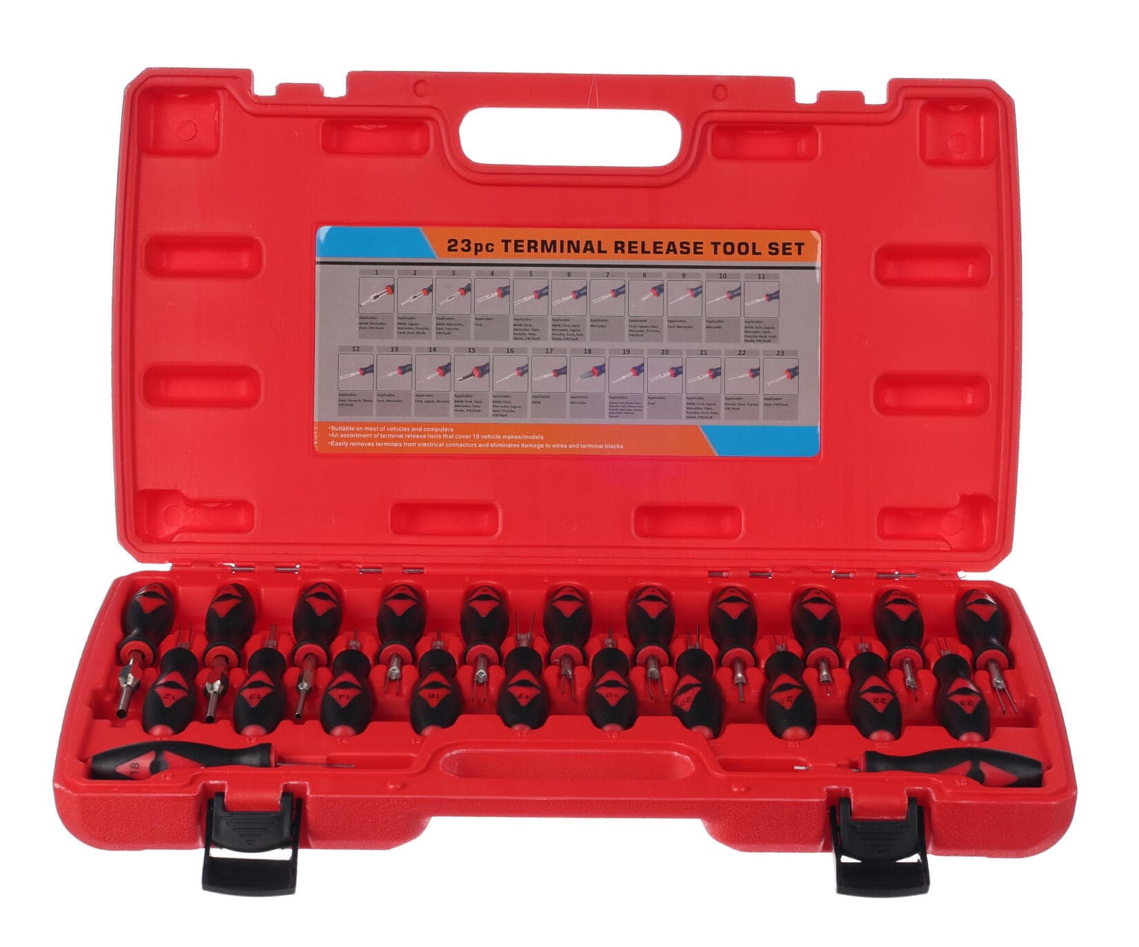 Sada vypichováků pinů a konektorů MECHANIC TERMINAL PIN SET 1, 23 ks SIXTOL
