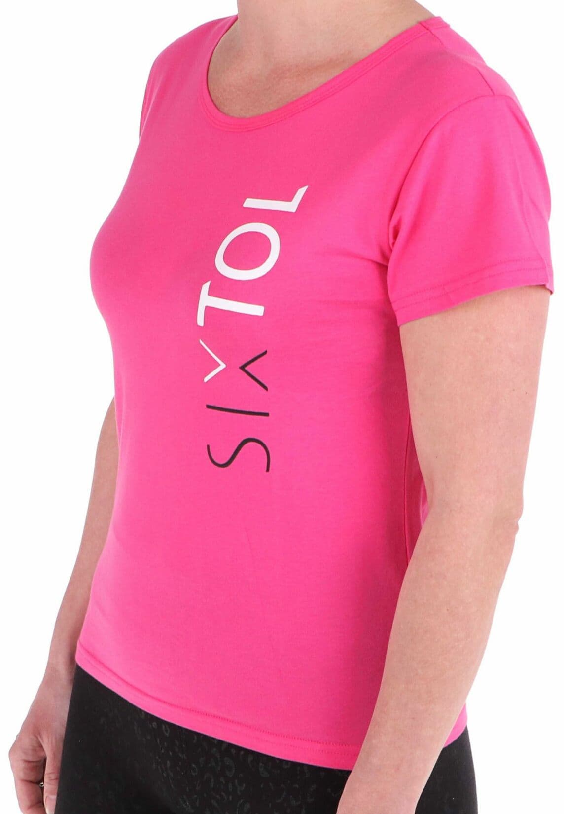Tričko dámské T-SHIRT, růžová, velikost S, 100% bavlna SIXTOL - náhled 2