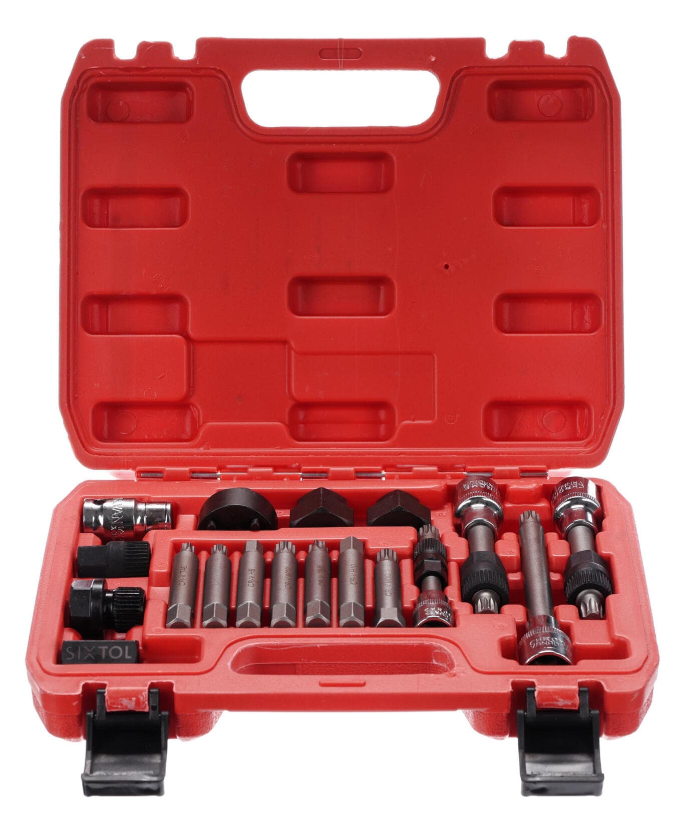 Sada na montáž a demontáž řemenic alternátoru MECHANIC PULLEY SET 2, 18 ks SIXTOL