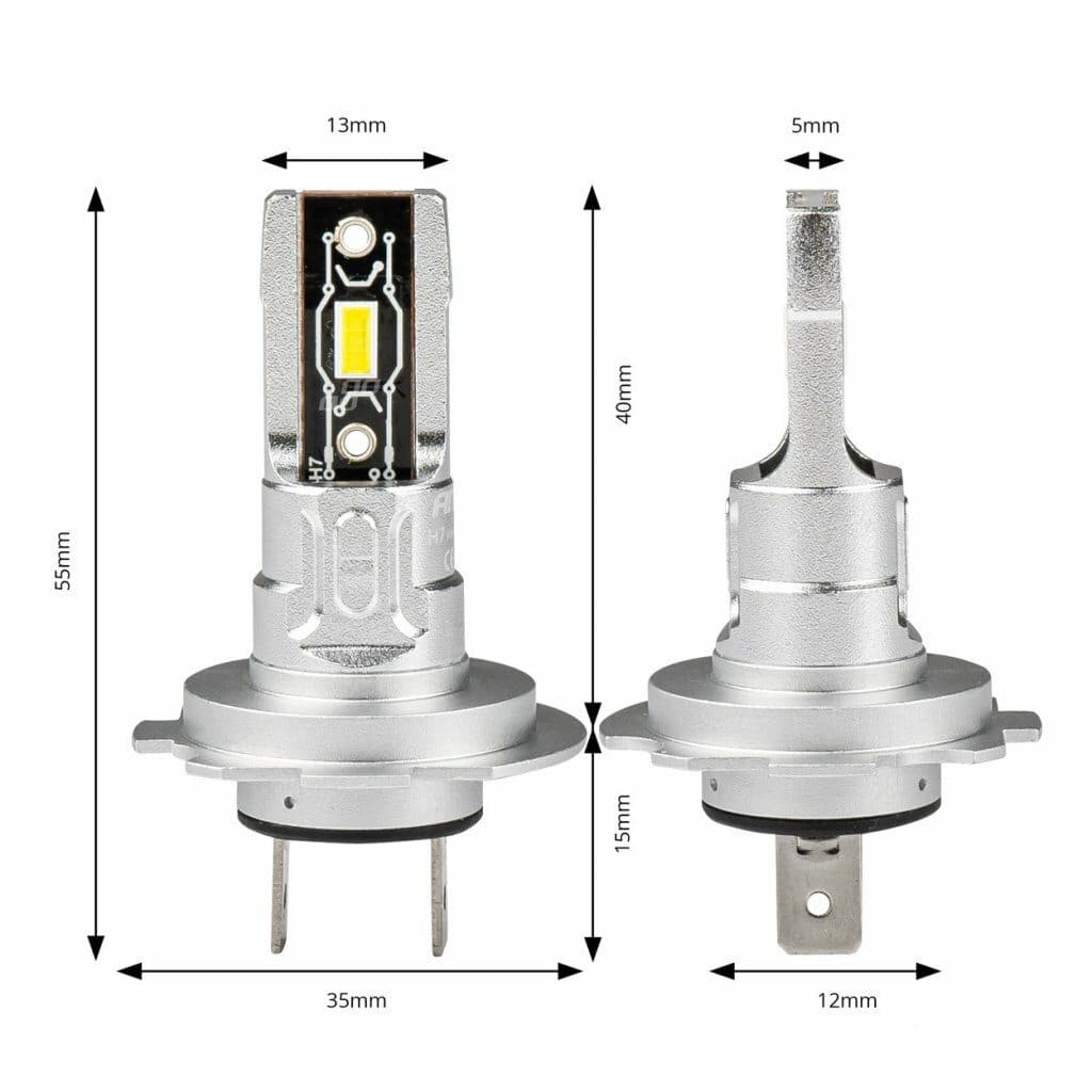 LED autožárovky H7 bílá, 9-18V, 2225 lm - 2 ks - náhled 4