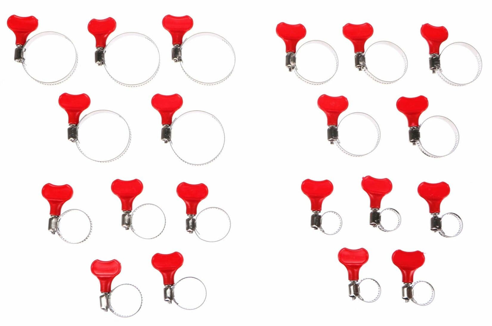 Hadicová spona s motýlkem MECHANIC CONNECT SET 20, 10-44mm, 20ks SIXTOL - náhled 2