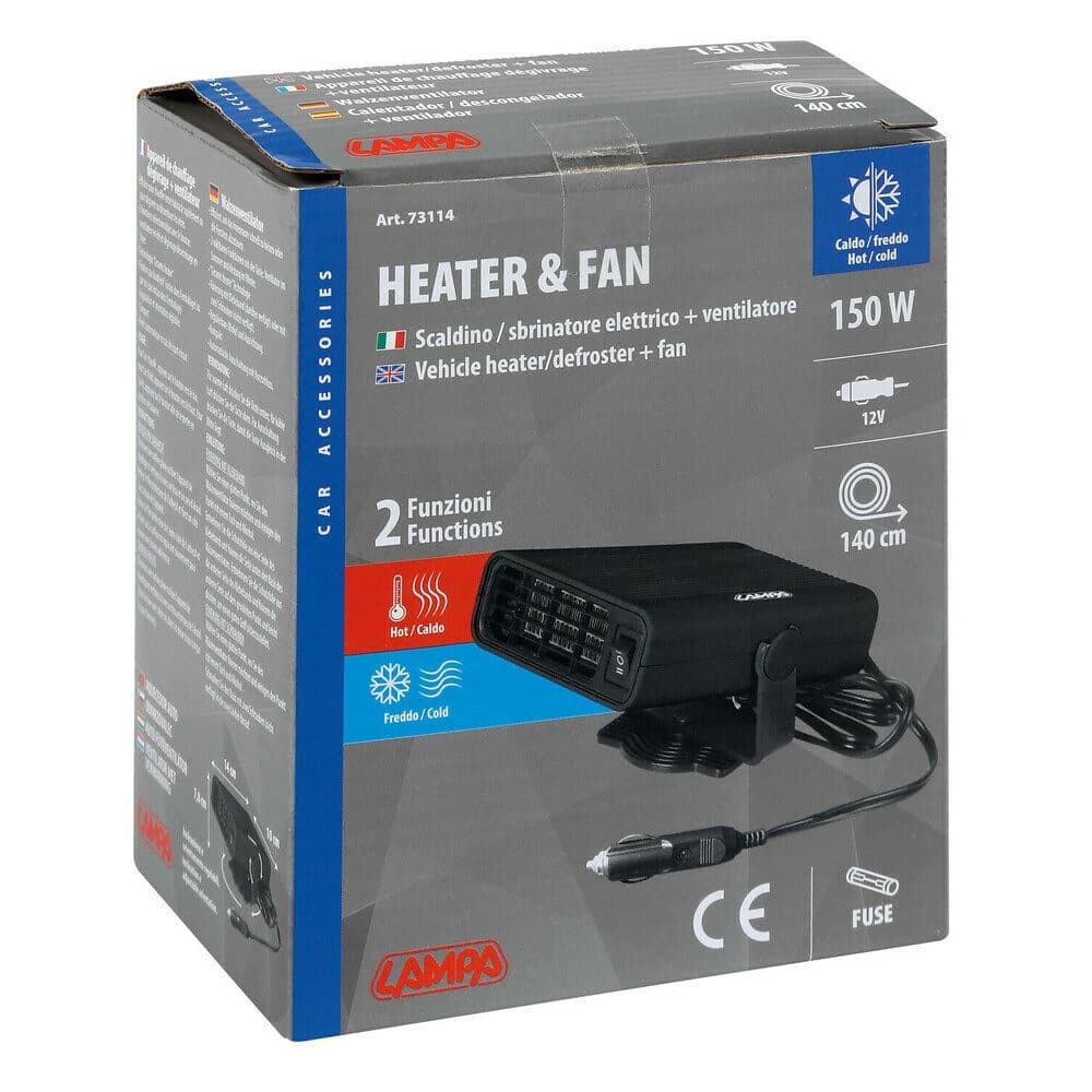 Topení s ventilátorem 12V - 150W LAMPA - náhled 4