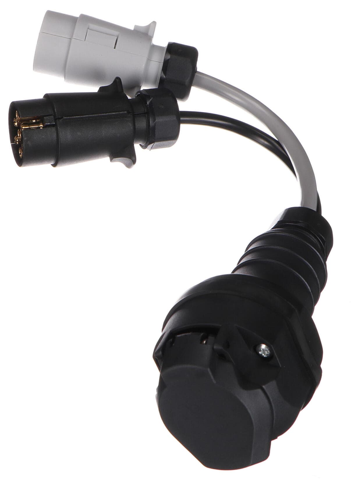 Kabelová redukce zásuvky tažného zařízení TRAILER CABLE 5, ze 13pin na 7pin N+S, 35cm SIXTOL - náhled 5