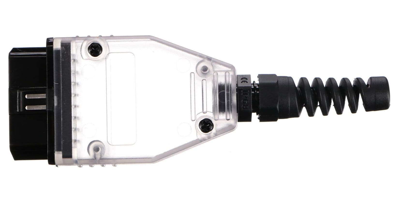 Zástrčka OBD-II s 16 piny pro montáž vlastního kabelu MECHANIC CABLE 30, transparentní SIXTOL