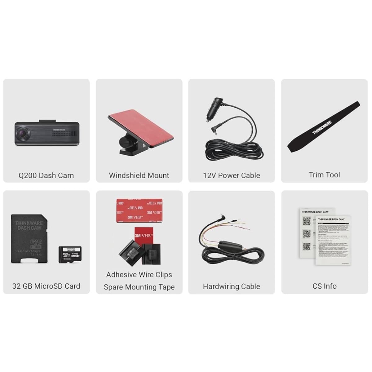 Autokamera Thinkware Q200 2K, Wifi, BT - pevná montáž + kabel do zapalovače - náhled 5
