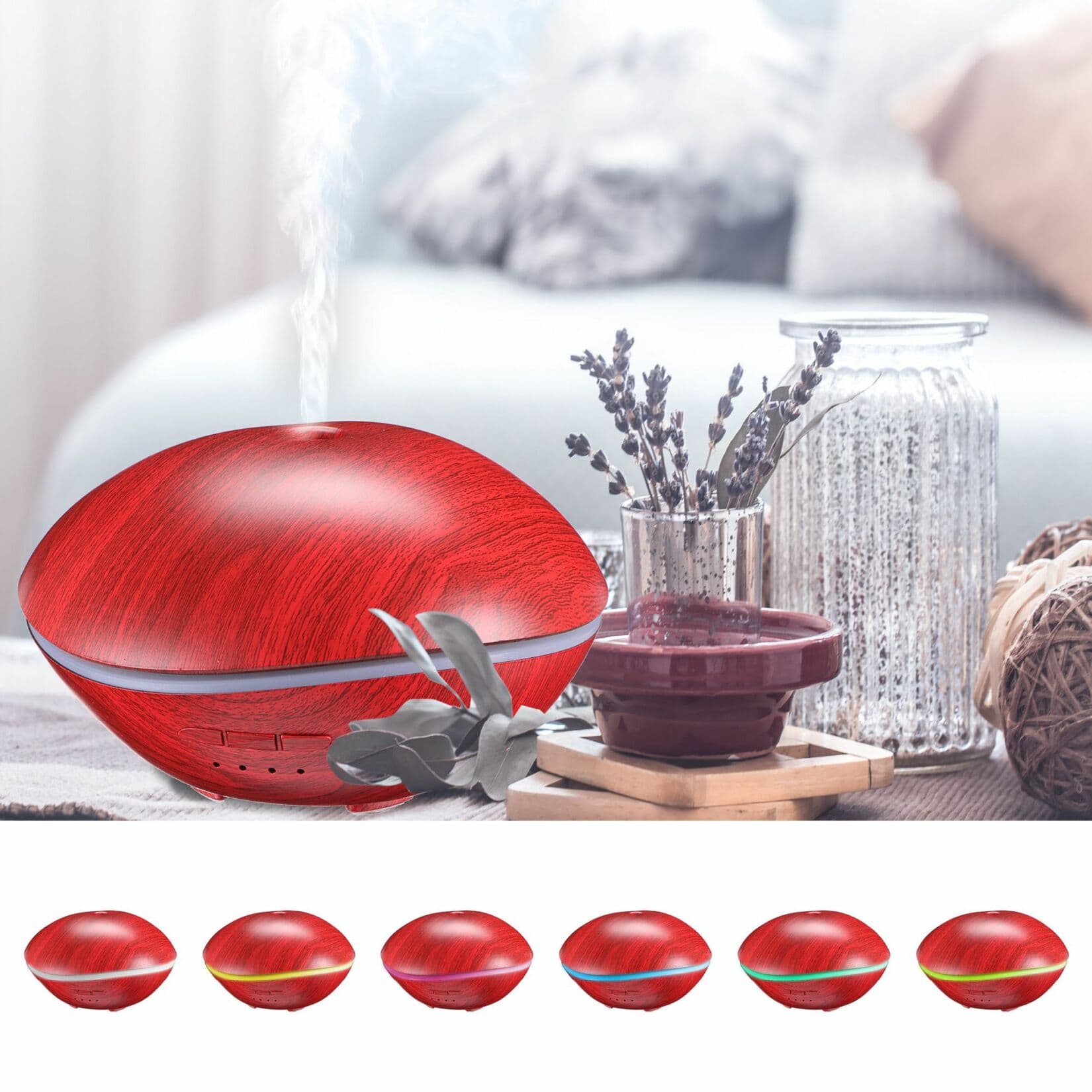 Aroma difuzer Stone červené dřevo 500ml SIXTOL - náhled 3
