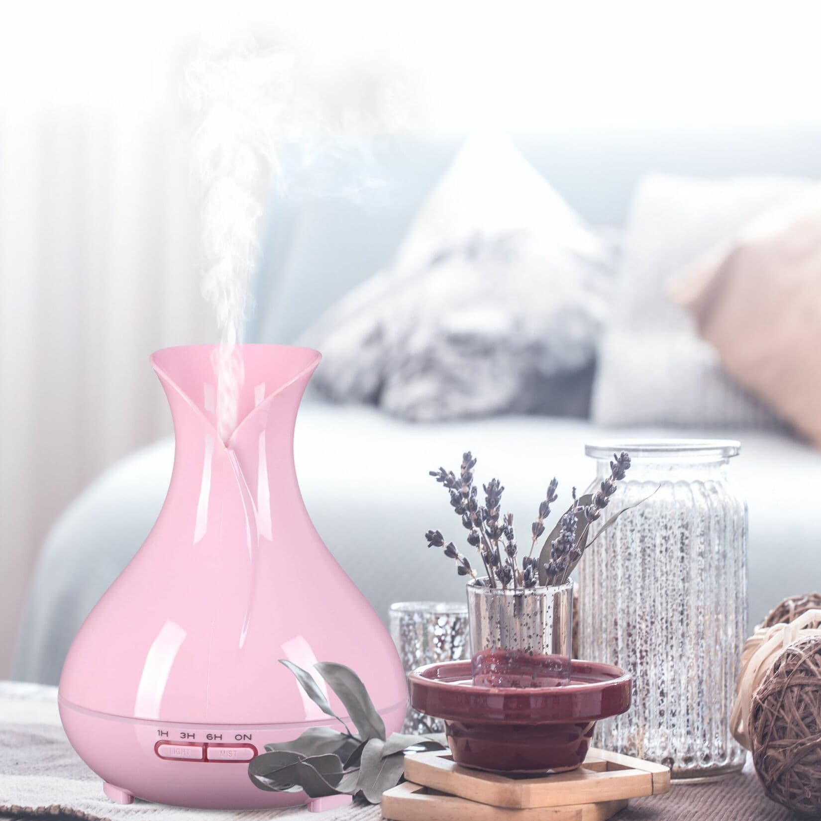 Aroma difuzer Vulcan růžový lesk 350ml SIXTOL - náhled 2