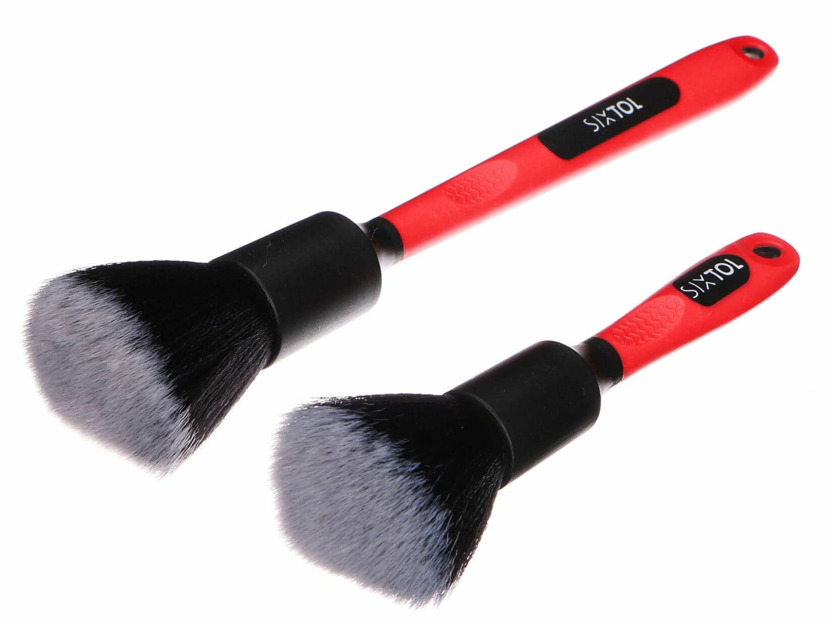 Sada precizních štětců pro čištění auta s ergo rukojetí CAR DETAILING BRUSH 2 PRO, 2ks SIXTOL - náhled 3