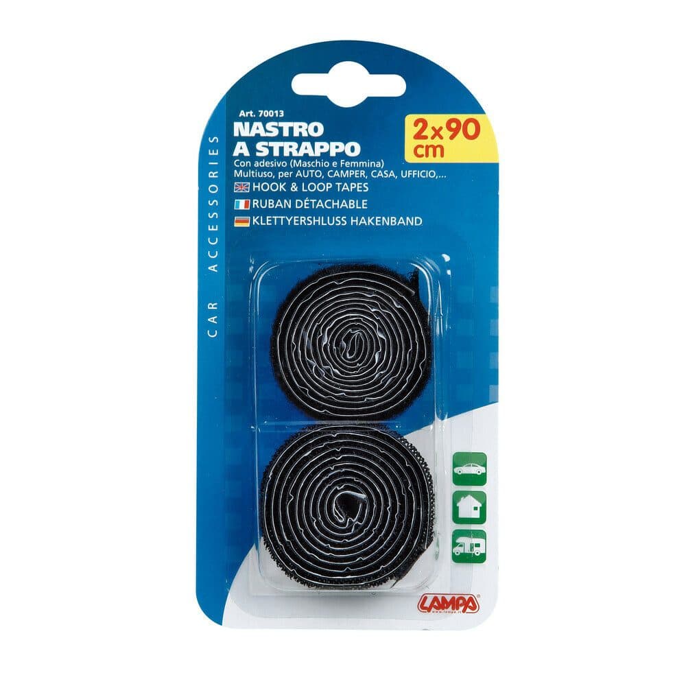 Páska se suchým zipem 2 x 90 cm - 2 ks LAMPA - náhled 4