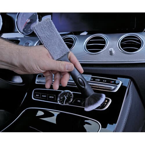 Detailingový štětec na čištění interiéru 2v1 - LAMPA 23x4,5cm - náhled 5