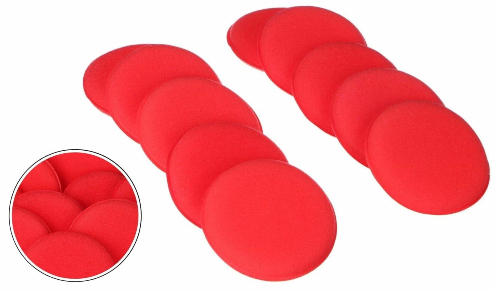Sada leštících polštářků na vosk auta CAR DETAILING WAX PAD 10, 10ks SIXTOL - náhled 4