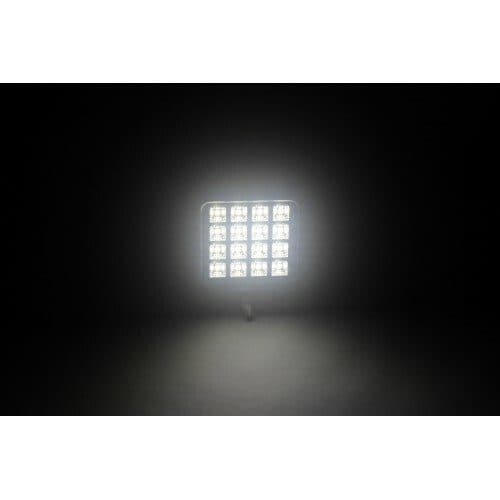 LED světlo (s vypínačem) na pracovní stroje 10-30V, 16x1W, ECE R10 - náhled 5