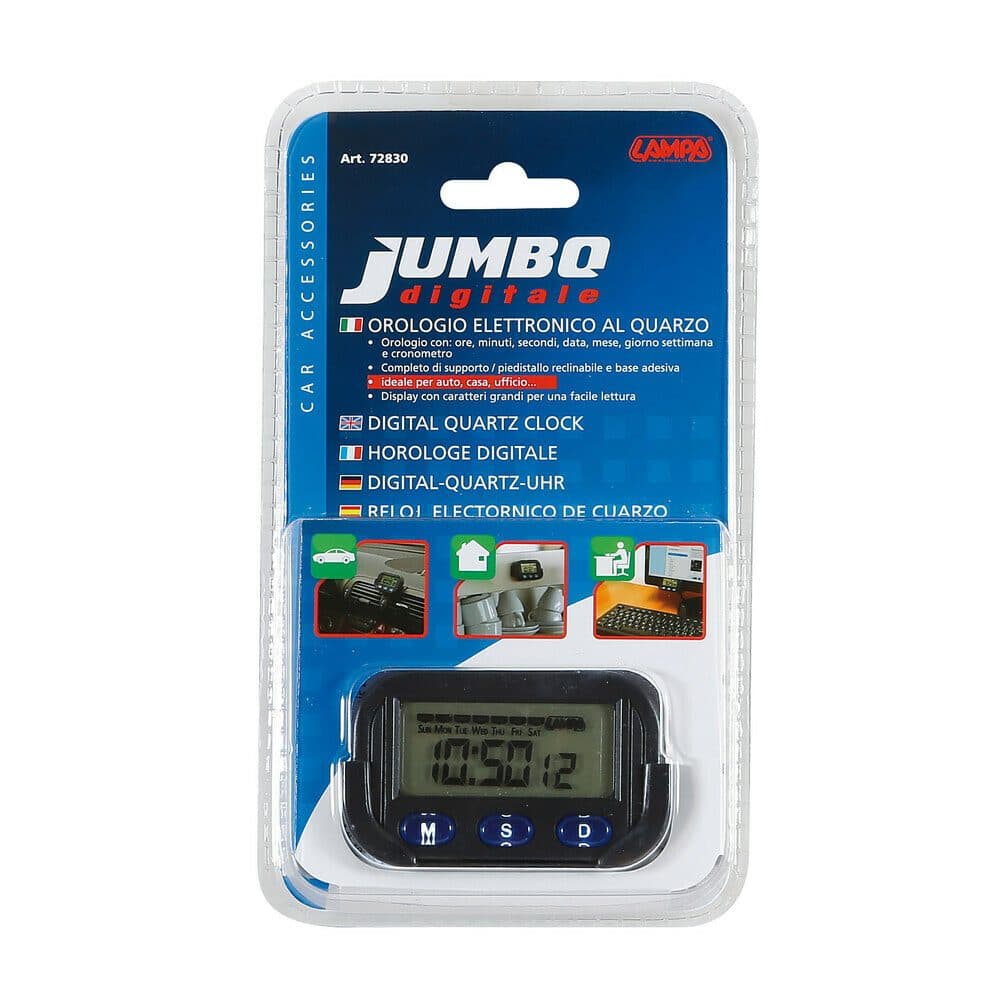 Digitální hodiny Jumbo LAMPA na baterie - náhled 5