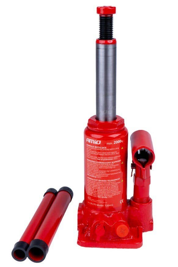 Hydraulický zvedák teleskopický - 2T / 148 - 278 mm - náhled 2