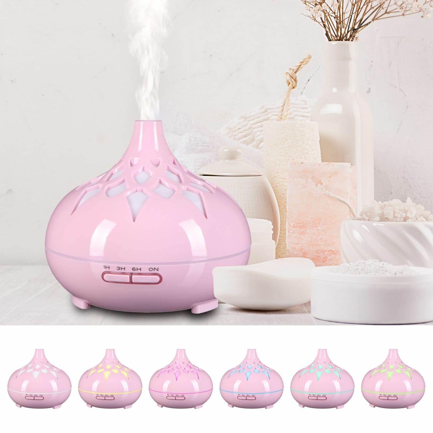 Aroma difuzer Palm růžový lesk 500ml SIXTOL - náhled 5