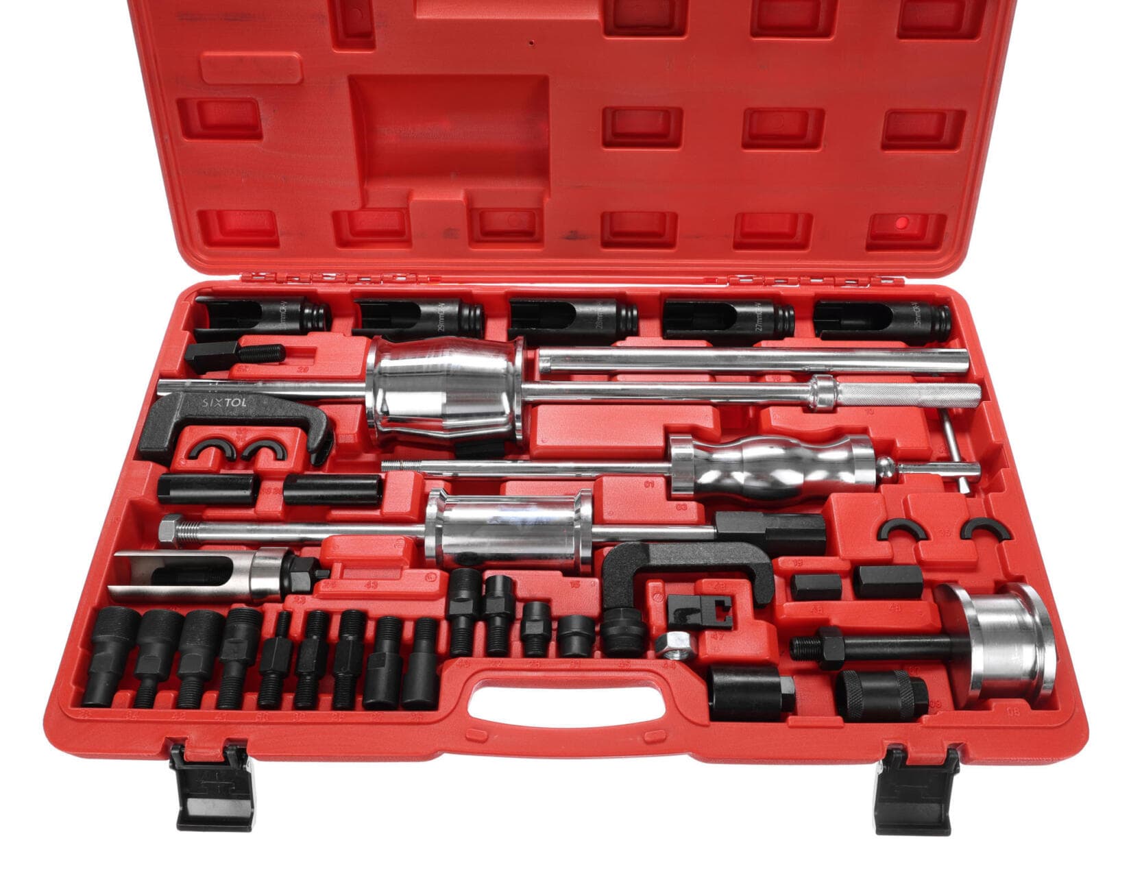 Sada na demontáž vstřikovačů se zpětným kladivem MECHANIC PULLER SET 2, 40 ks SIXTOL - náhled 2