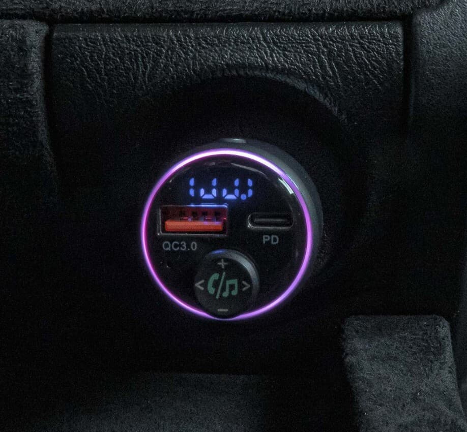 Bluetooth/FM modulátor bezdrátový, 12/24V, 1x USB, 1x USB-C - náhled 3