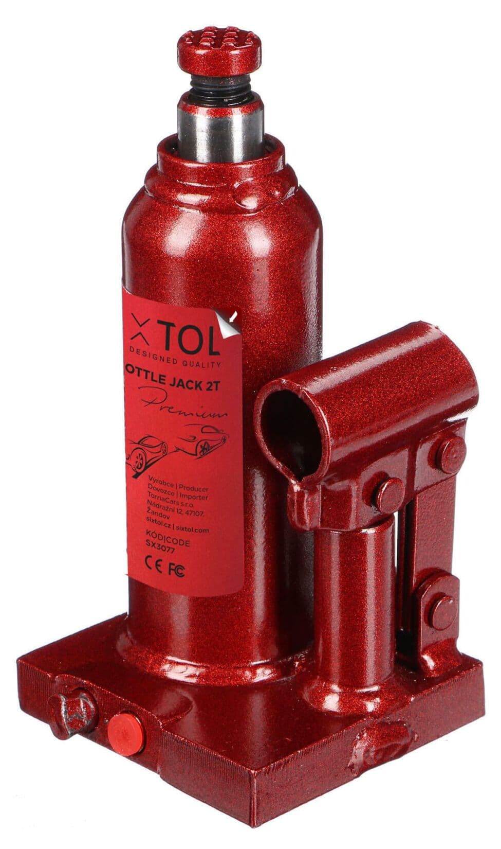 Hydraulický zvedák panenka SX BOTTLE JACK PREMIUM 2T SIXTOL - náhled 2