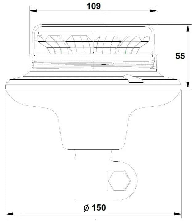 LED maják, 12-24V, 12x LED oranžový, na držák, ECE R65 R10 - náhled 3