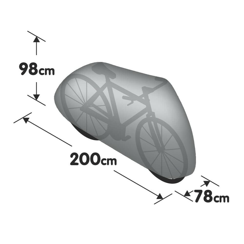 Ochranná plachta na kolo De-Luxe LAMPA - 200 x 98 x 78 cm - náhled 4