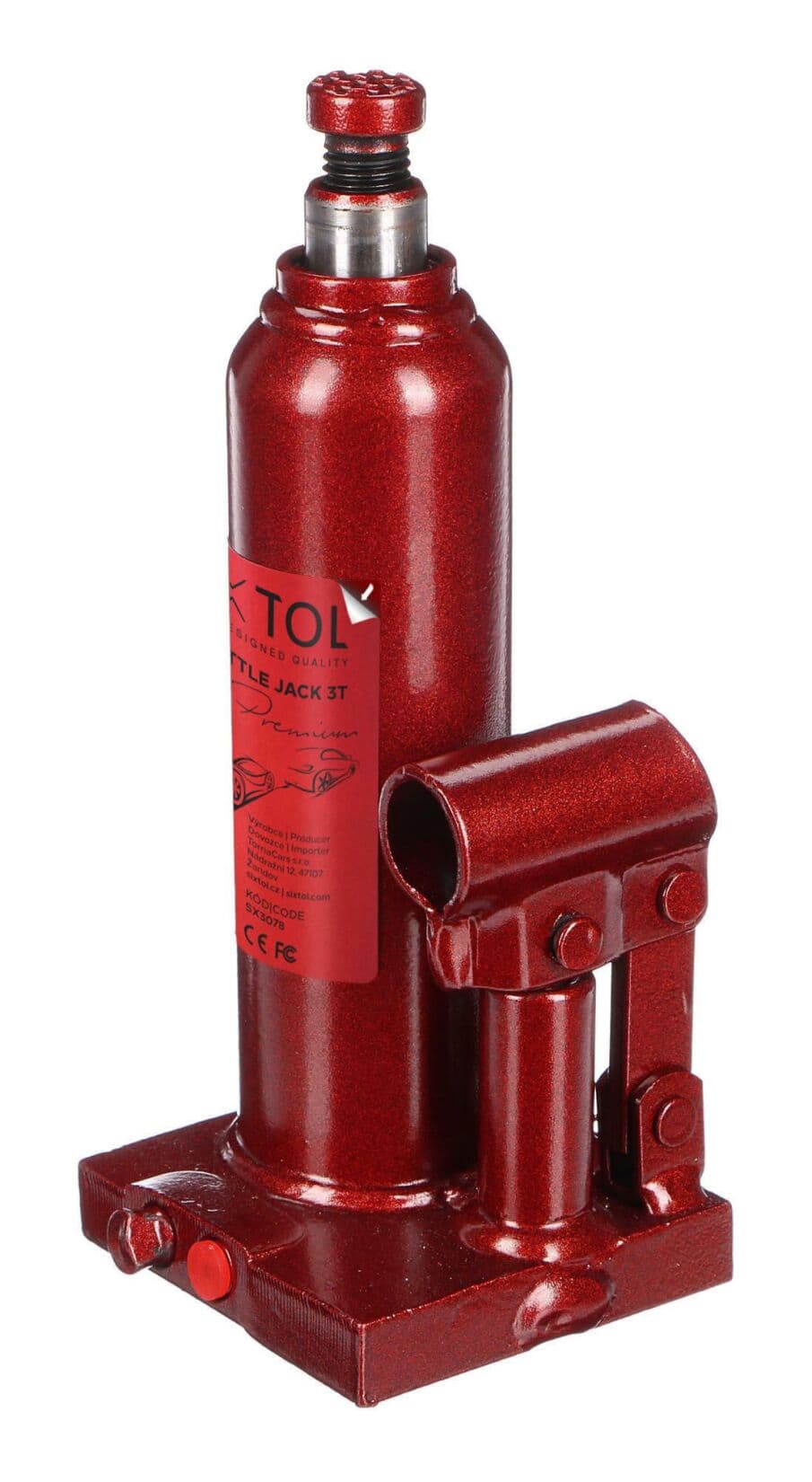 Hydraulický zvedák panenka SX BOTTLE JACK PREMIUM 3T SIXTOL - náhled 3