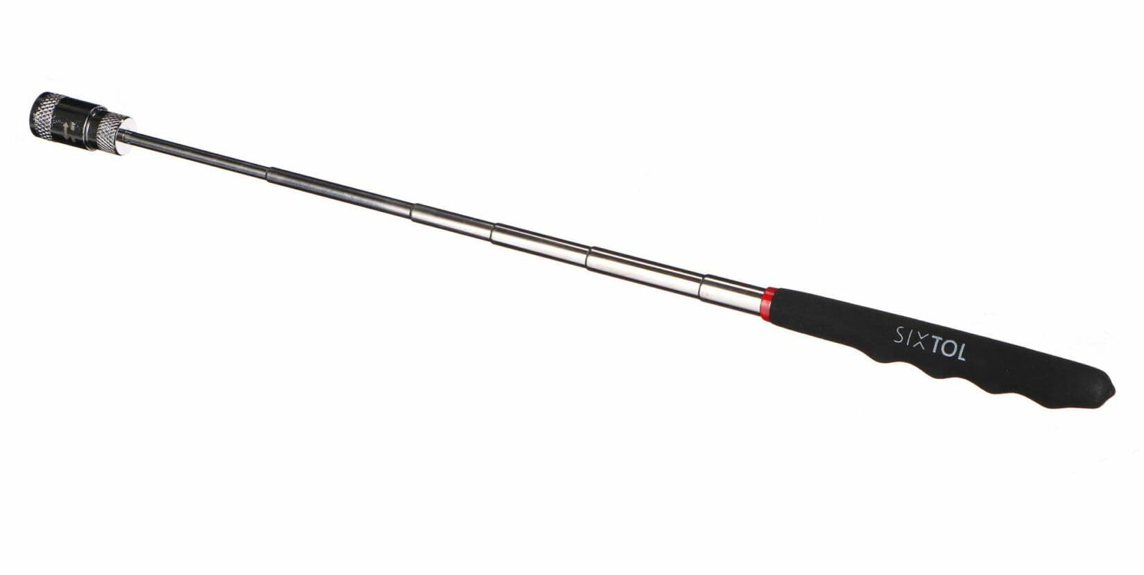 Magnetický teleskopický vytahovák s LED světlem MECHANIC PICK UP 1, 200-820mm SIXTOL - náhled 2