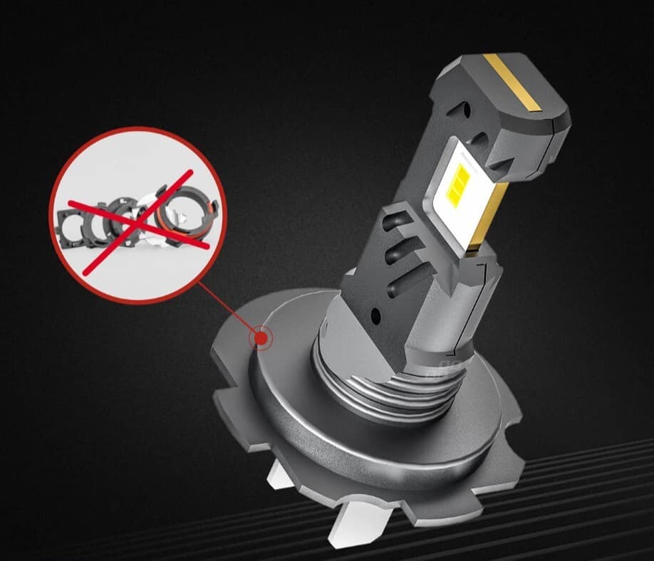 LED autožárovky H7 H18 bílá Canbus, 12V, 60W, 5600 lm - 2 ks - náhled 2