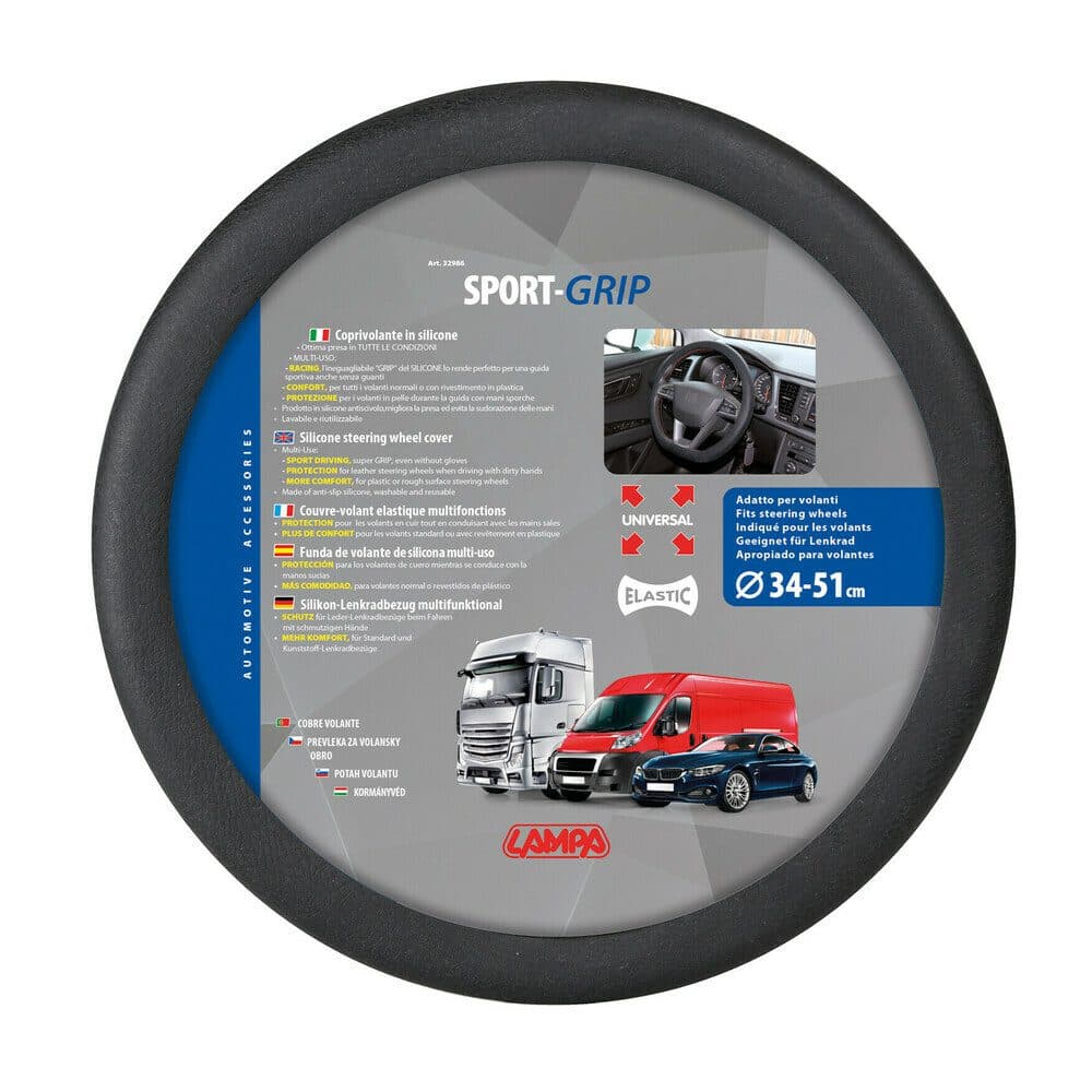 Potah volantu silikonový Sport-Grip ( 34-51 cm) - náhled 2