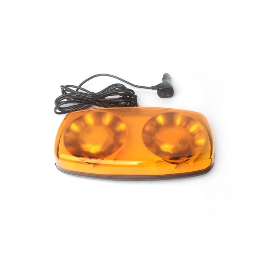 LED výstražná oranžová rampa homologovaná 305 x 158 x 45 mm 38W R10 R65 magnet - náhled 5