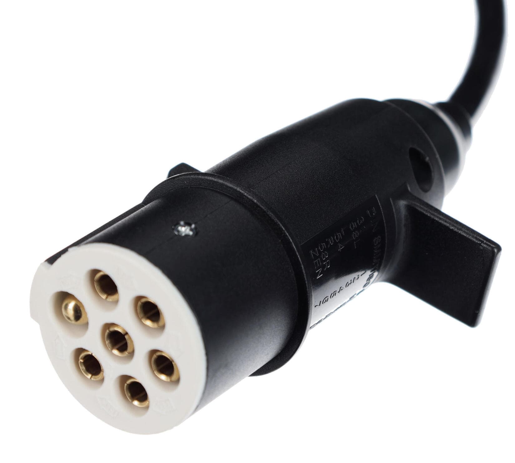 Propojovací spirálový kabel 7pin typ S TRAILER CABLE 10, plastová zástrčka, 24V, 3,5m SIXTOL - náhled 2