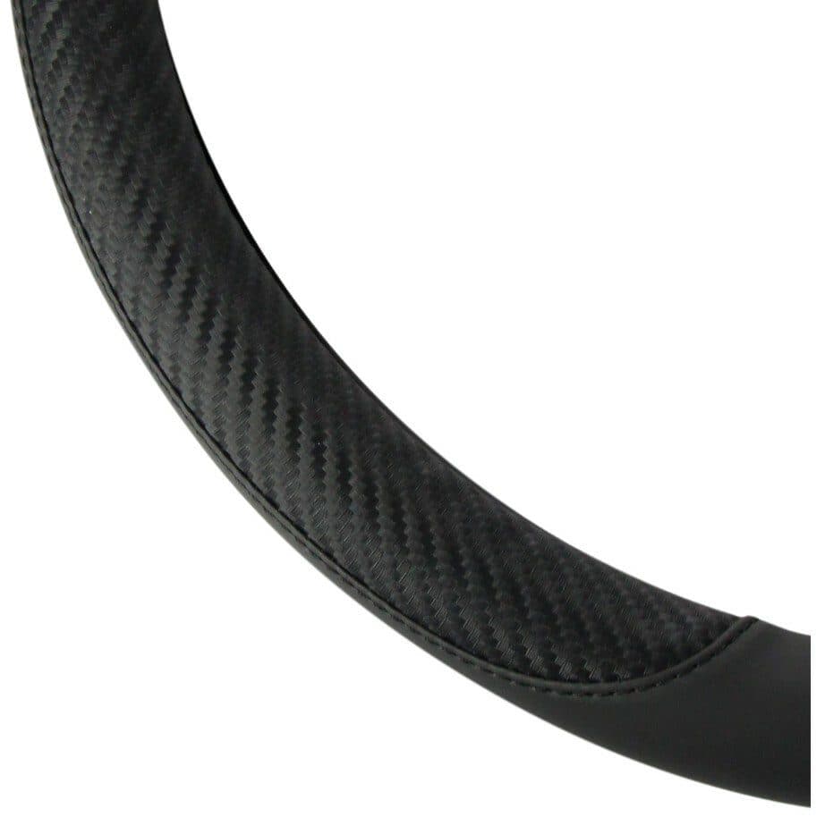 Potah volantu karbon UNI 37-39cm - černý - náhled 2