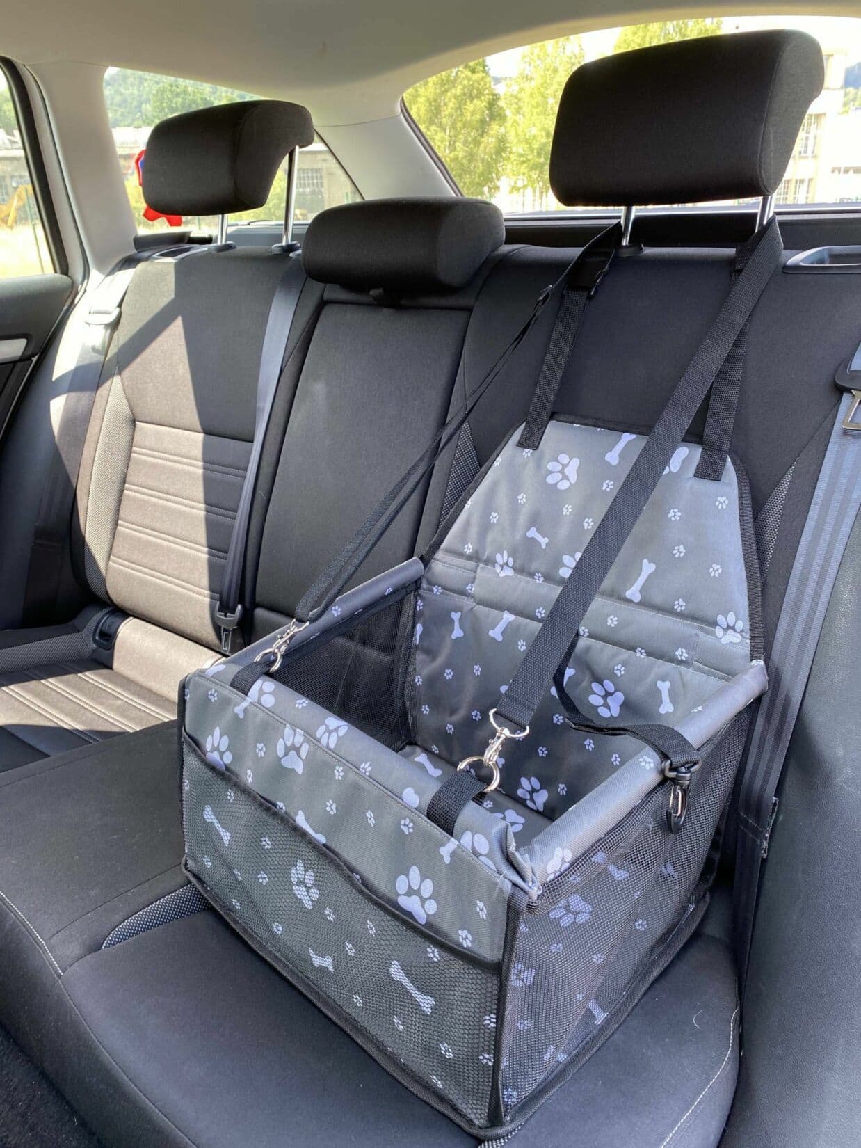 Košík na psa do auta CAR BASKET JERRY, 43 x 35 x 25 cm SIXTOL - náhled 2