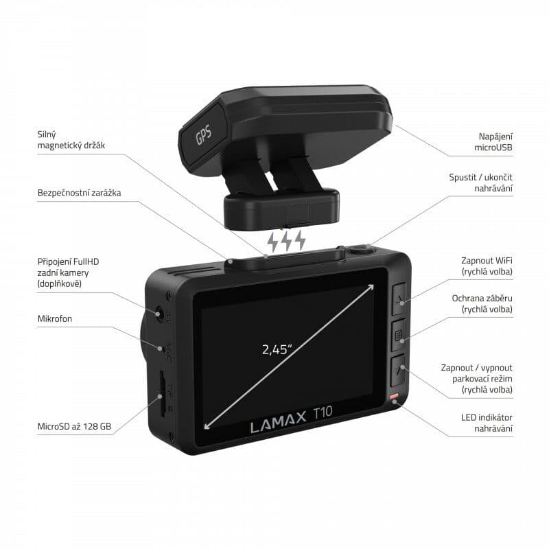 Autokamera LAMAX T10 4K GPS (s hlášením radarů) - náhled 4