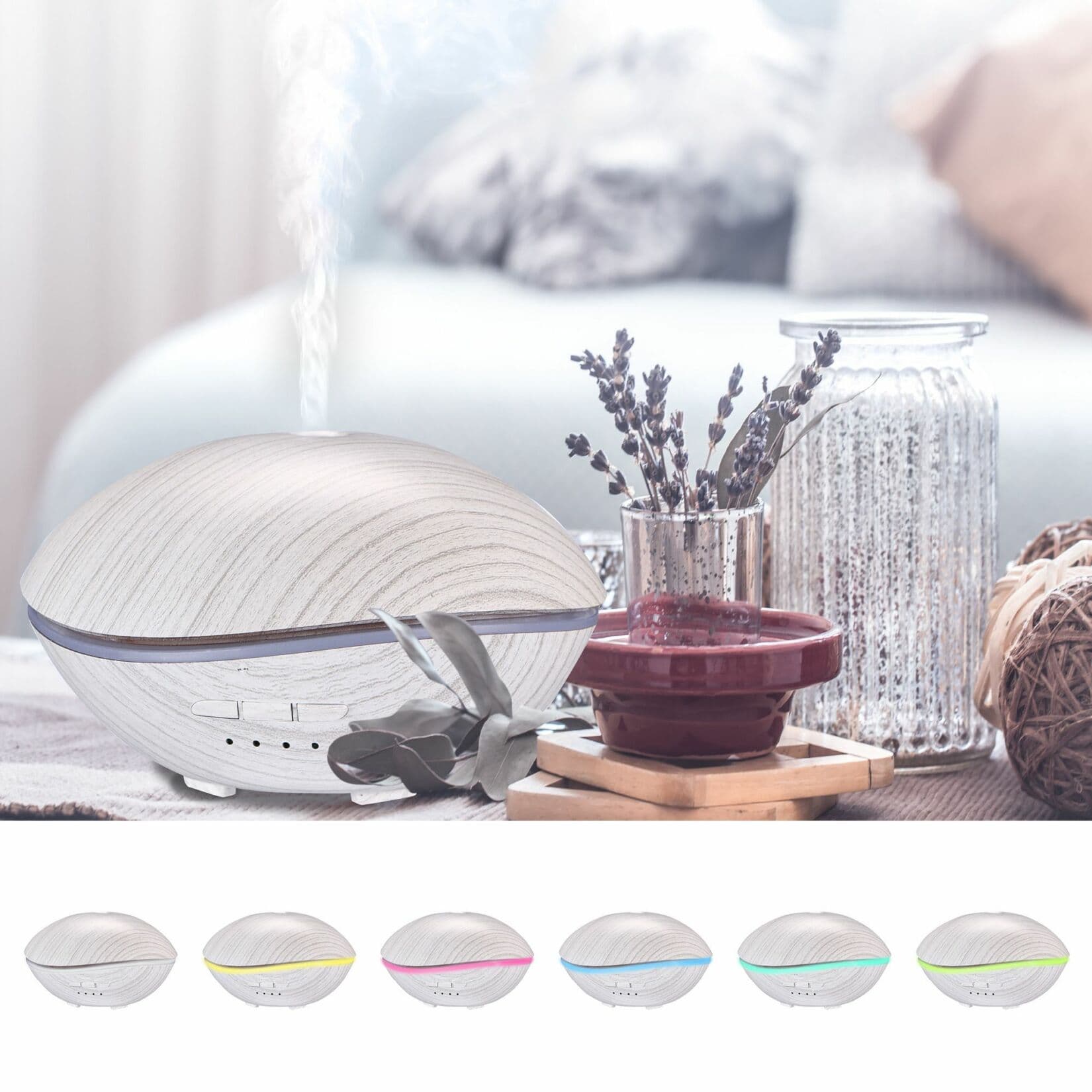 Aroma difuzer Stone bílé dřevo 500ml SIXTOL - náhled 3