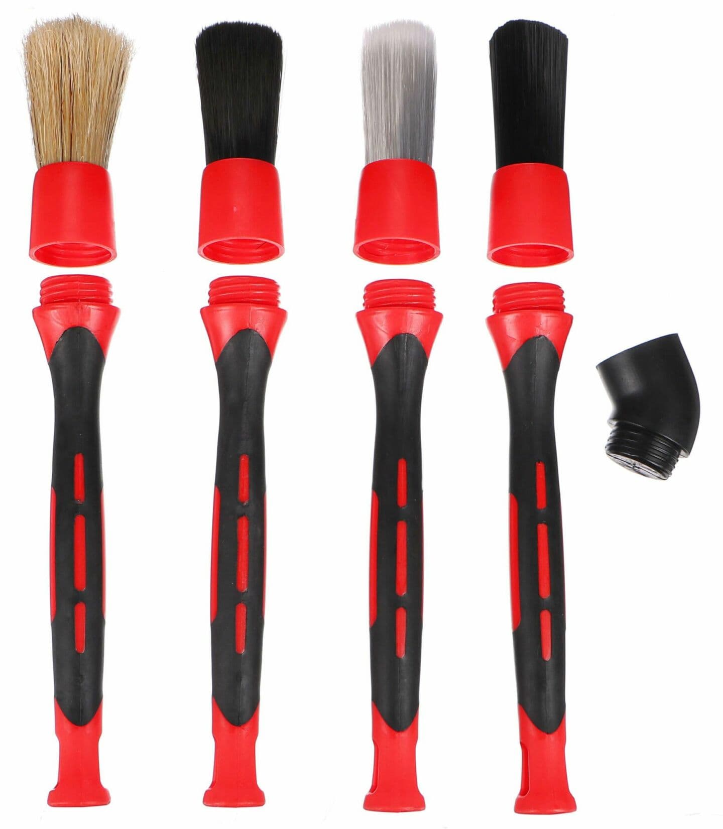 Sada precizních štětců s vyměnitelnými nástavci pro čištění auta CAR DETAILING BRUSH 4 SIXTOL - náhled 2