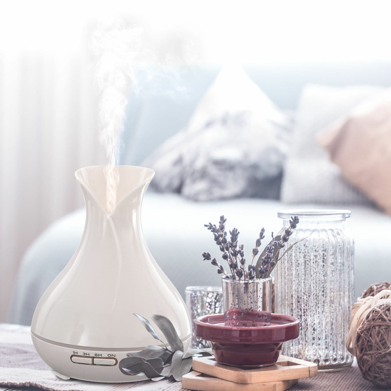 Aroma difuzer Vulcan bílý lesk 350ml SIXTOL - náhled 2