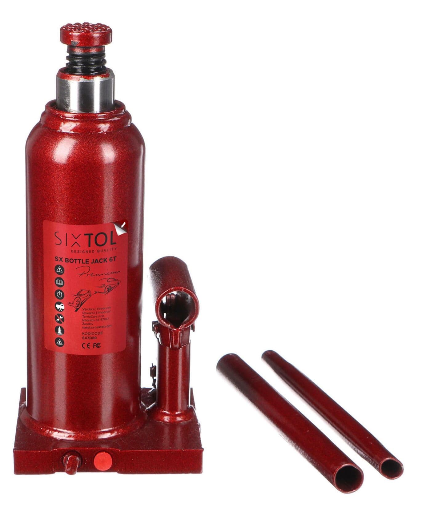 Hydraulický zvedák panenka SX BOTTLE JACK PREMIUM 6T SIXTOL