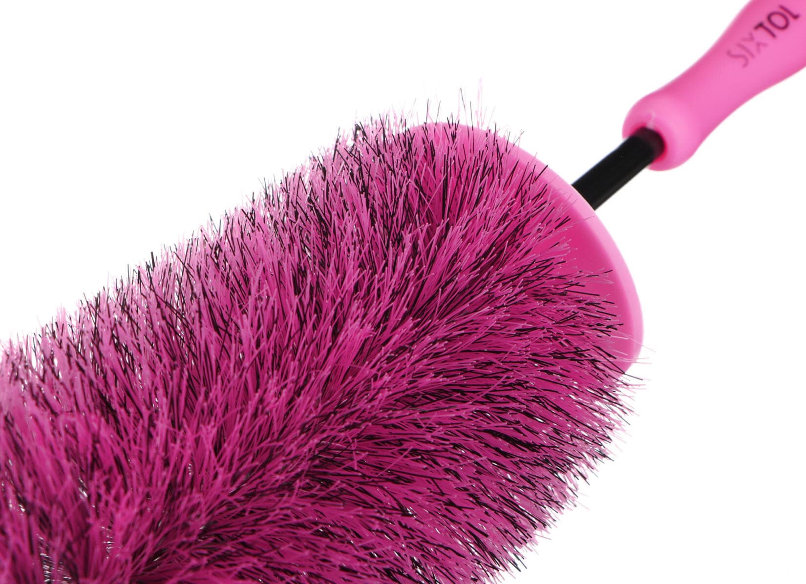 Kartáč na čištění ráfků kol auta CAR DETAILING TIRE BRUSH PINK SIXTOL - náhled 4