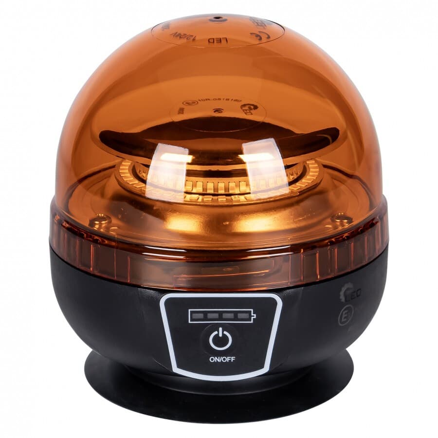PROFI LED maják s dálkovým ovladačem 12-24V 45LED, oranžový, ECE R10, IP65 - náhled 2