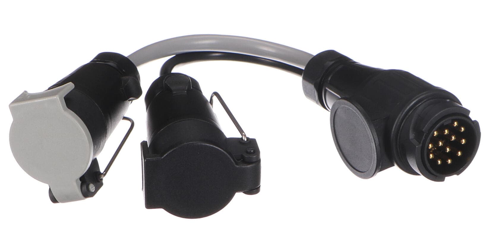 Kabelová redukce zástrčky tažného zařízení TRAILER CABLE 6, ze 13pin na 7pin N+S, 35cm SIXTOL - náhled 4
