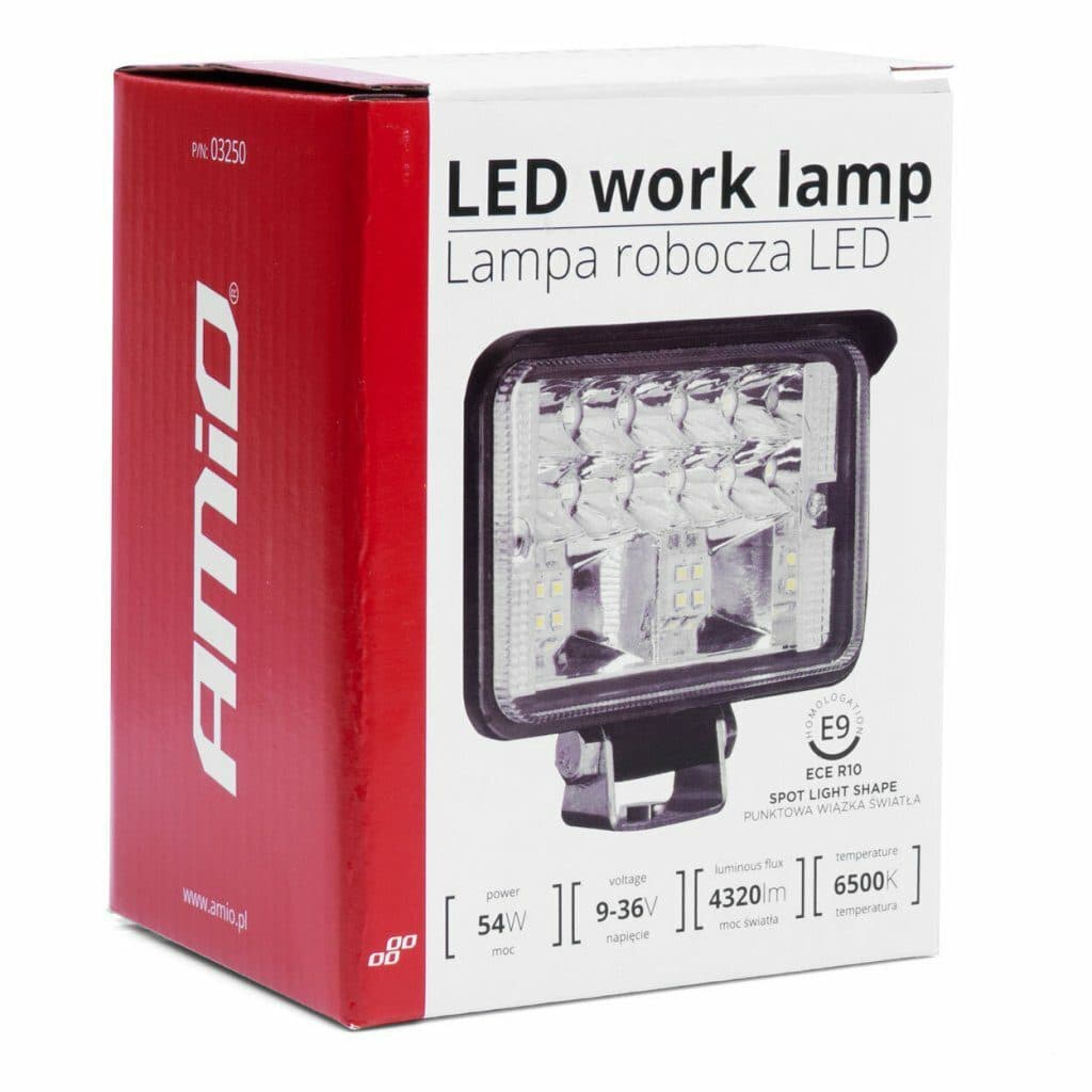 LED pracovní světlo 9-36V 54W 4320lm 80x110x60mm - náhled 4
