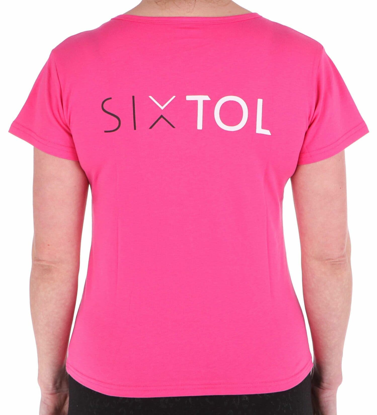 Tričko dámské T-SHIRT, růžová, velikost M, 100% bavlna SIXTOL - náhled 3