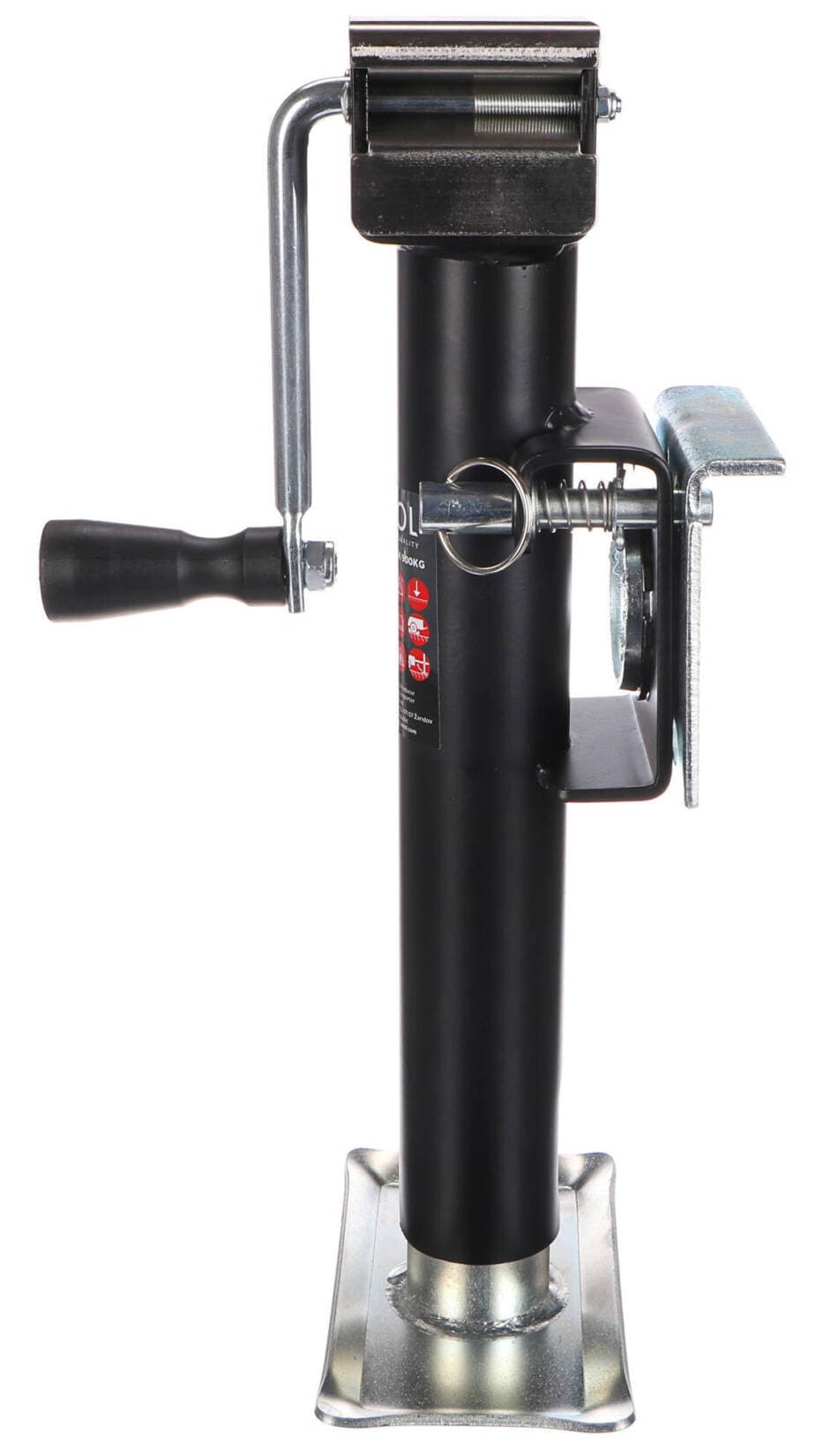 Zvedák přívěsu SX TRAILER JACK 900KG, svařovaný, plochý SIXTOL