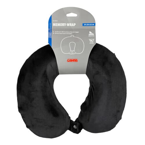 Cestovní polštář z paměťové pěny LAMPA -  černý - náhled 3